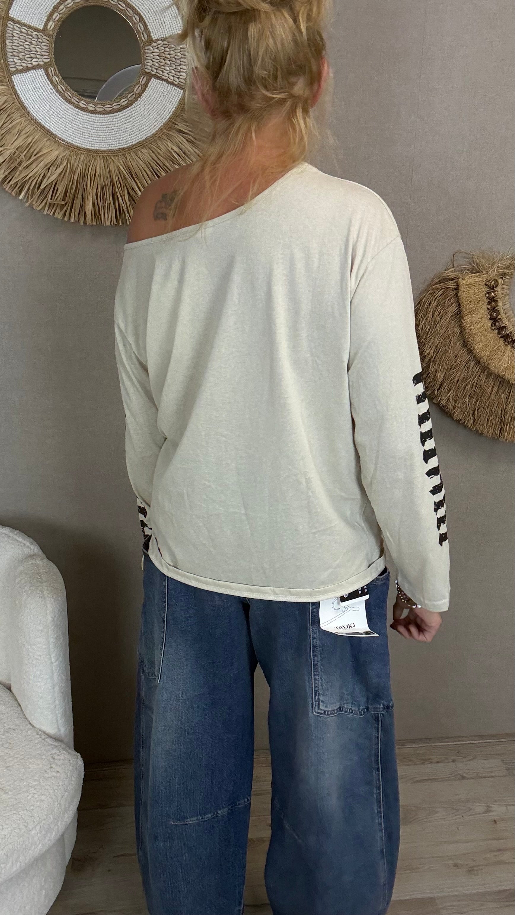 Yoni sweatshirt Beige