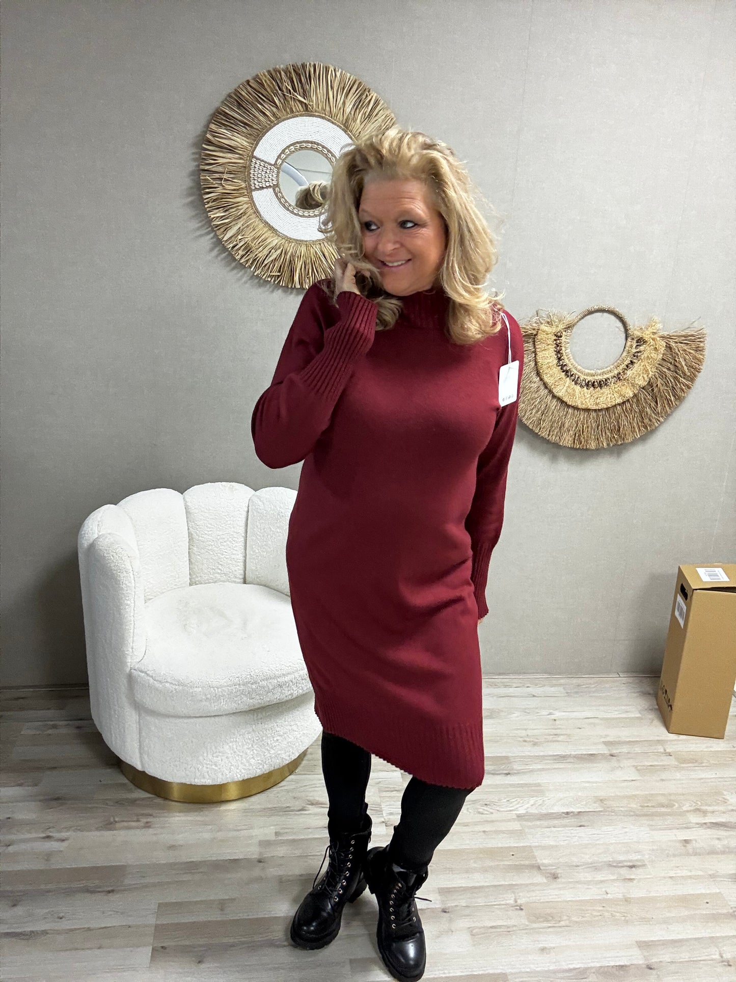 Trui/Jurk Guusje Bordeaux