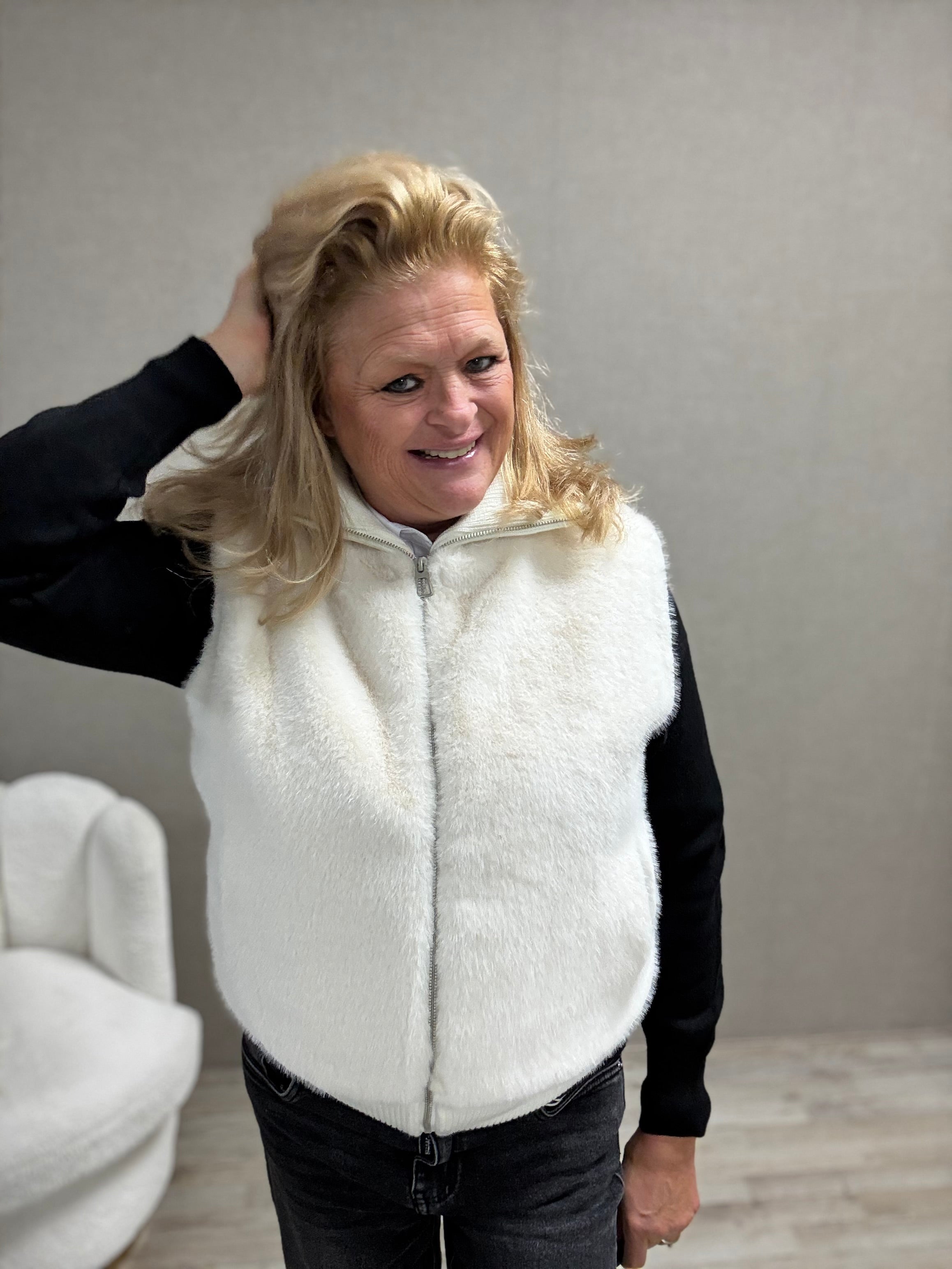 Bodywarmer Naomi Offwhite
