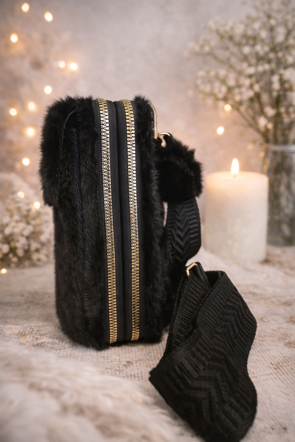 Portemonnee/telefoon Tasje Zwart