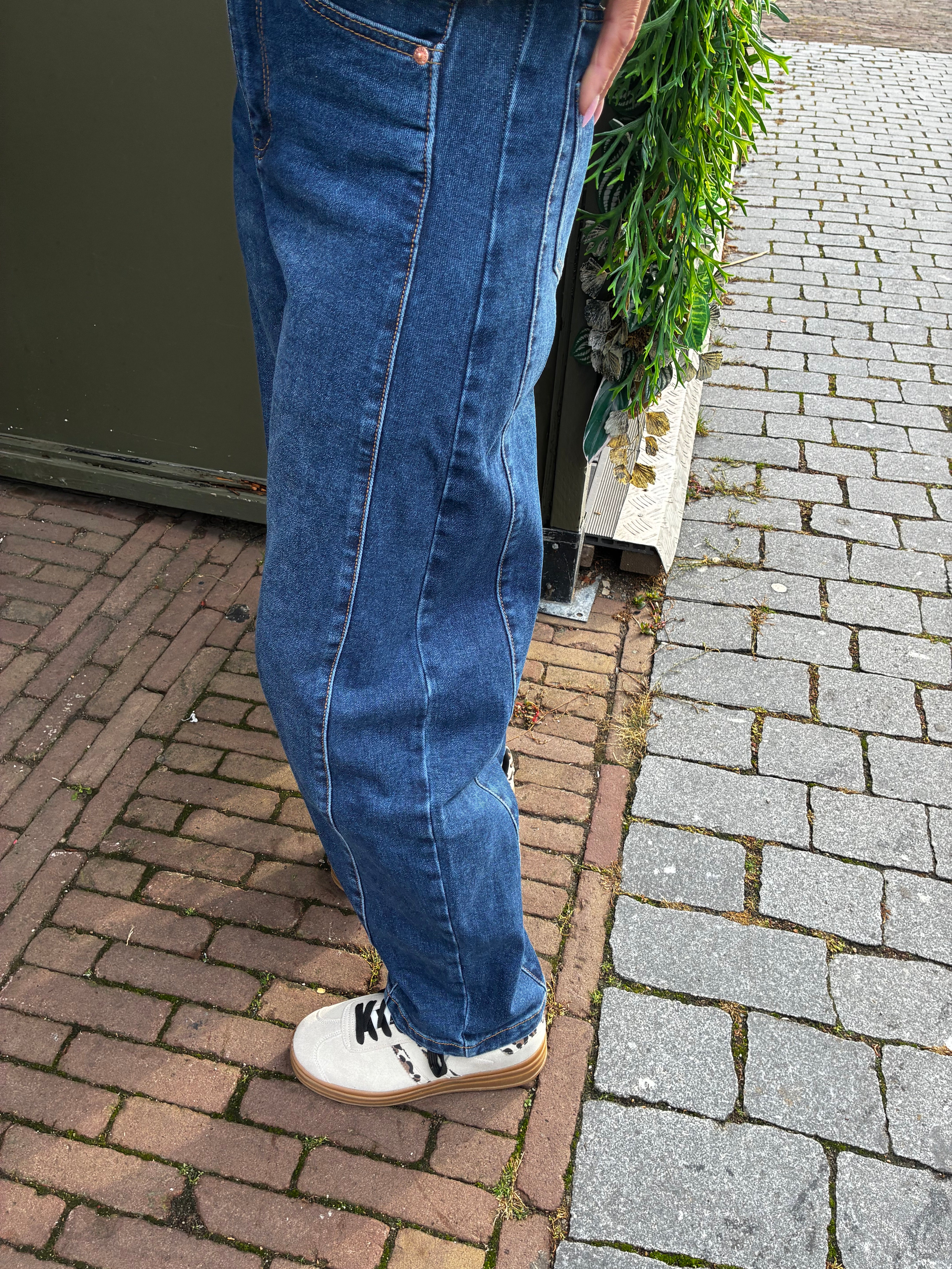 JWLY Ballon/Barrel Jeans Blauw