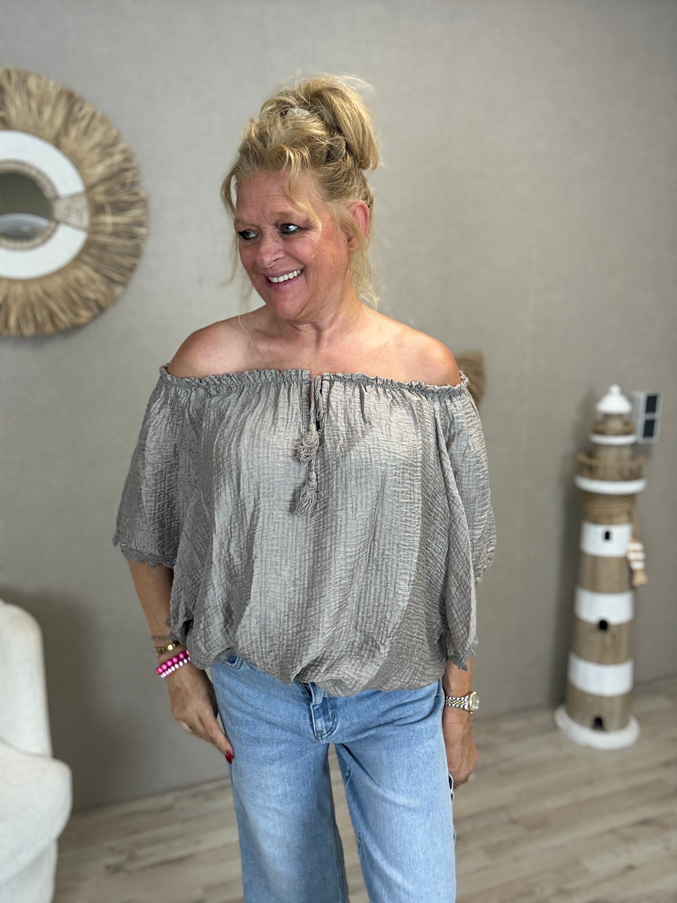 Top Jessey-Taupe/Grijs