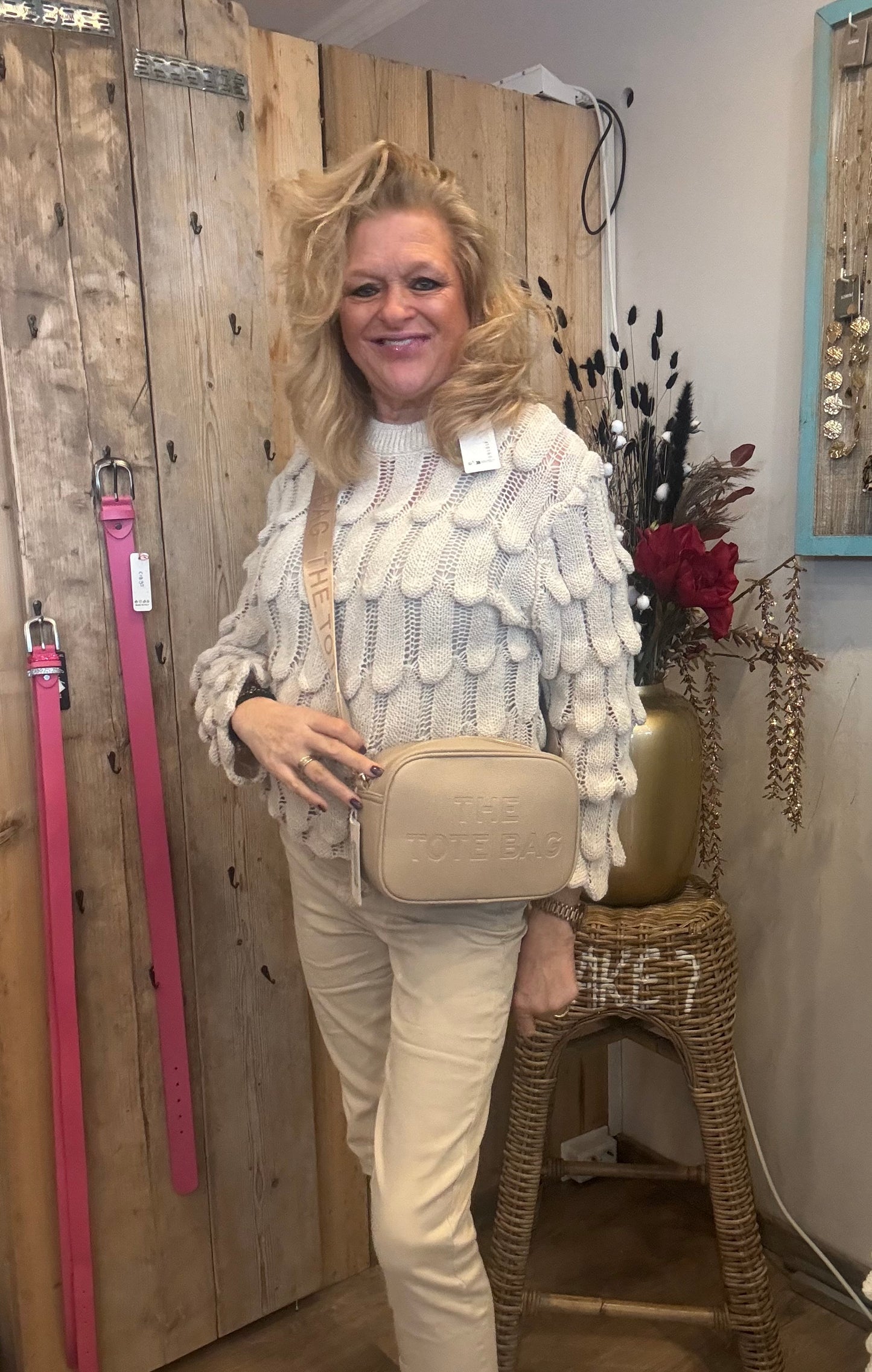 Norfy met aantrekkoordje Beige - Nancfashion