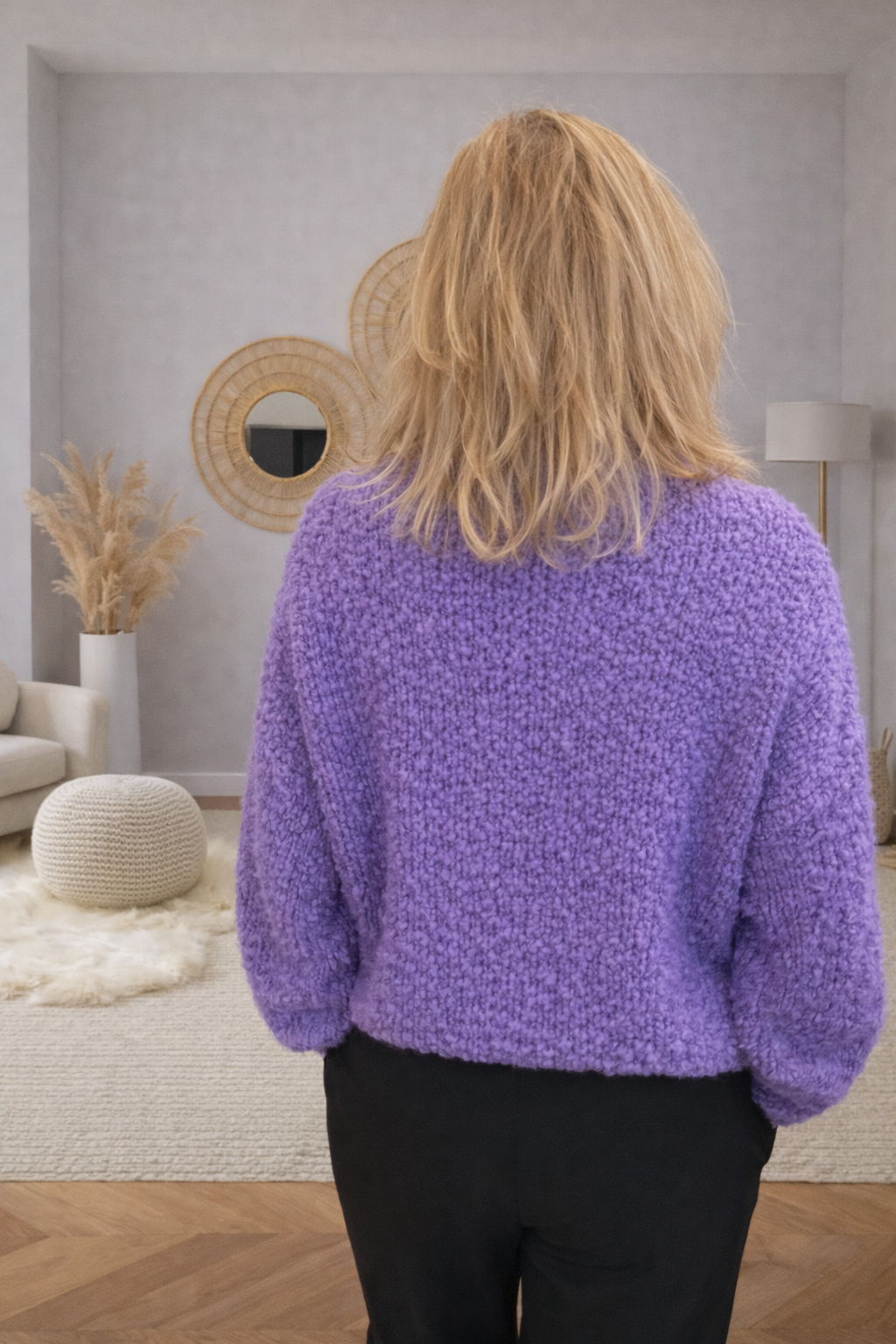 Gebreide Trui Paars