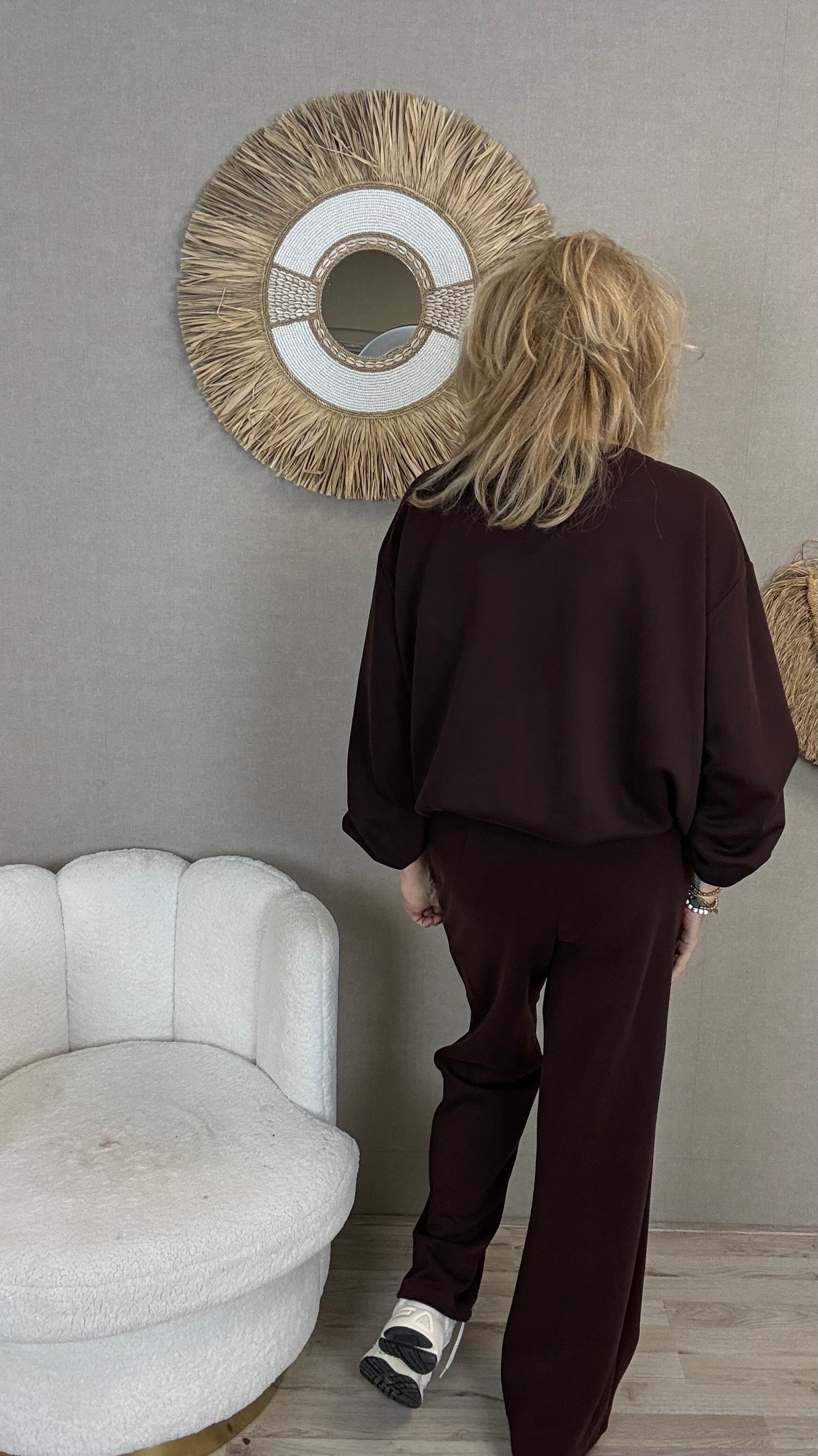 Superstretch Comfy Set Mooij-Bruin/Bordeaux