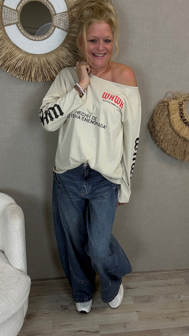 Yoni sweatshirt Beige
