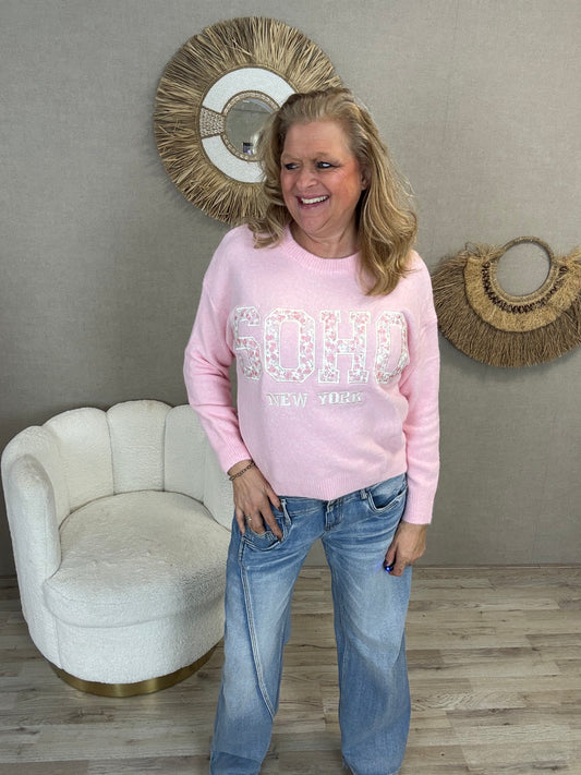 Flower Soho Trui Roze