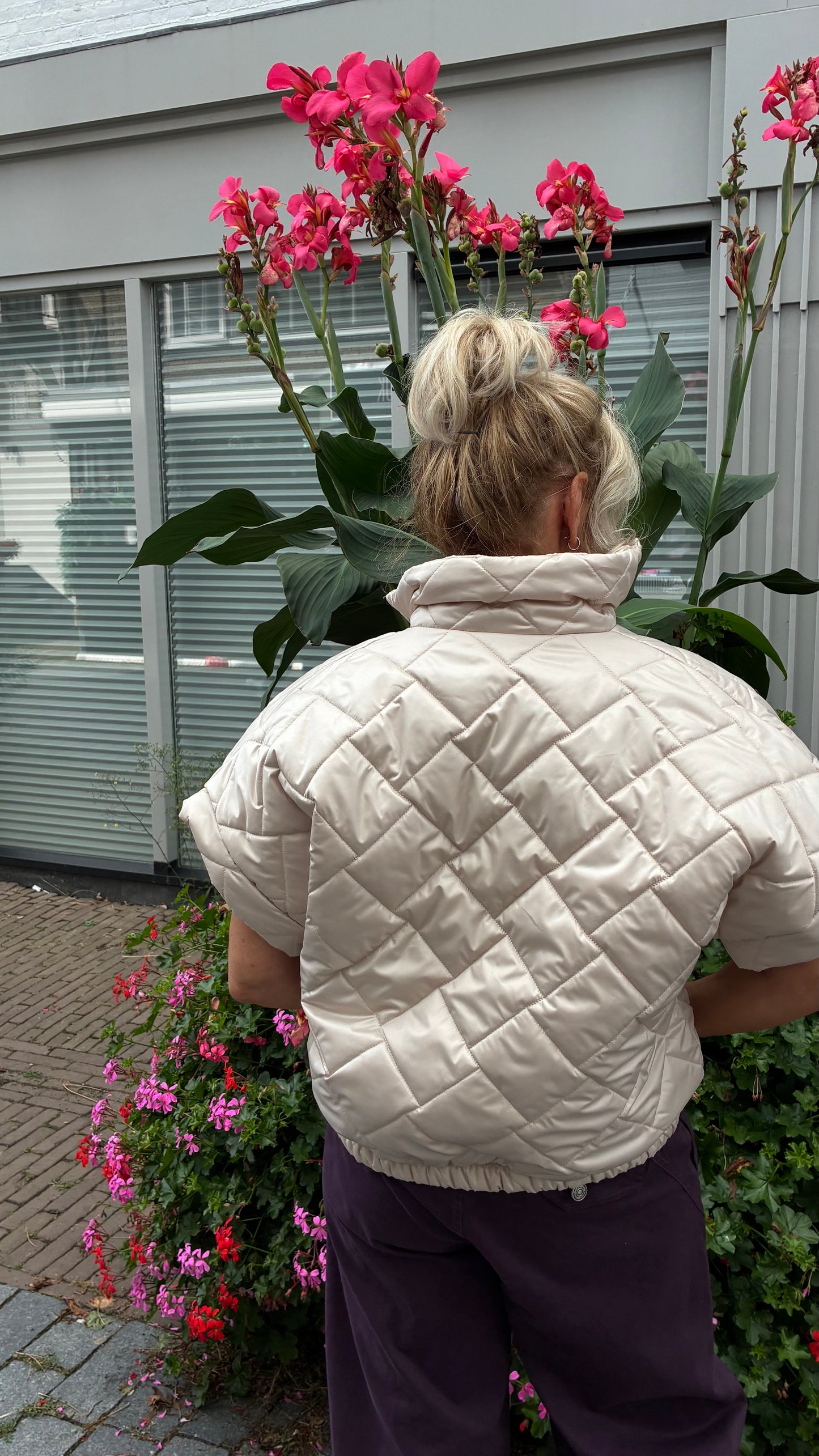 Gewatteerde Bodywarmer Champagne