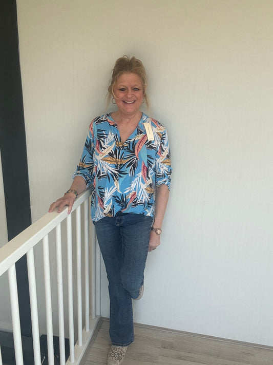 Top Missy Bladeren print - Nancfashion