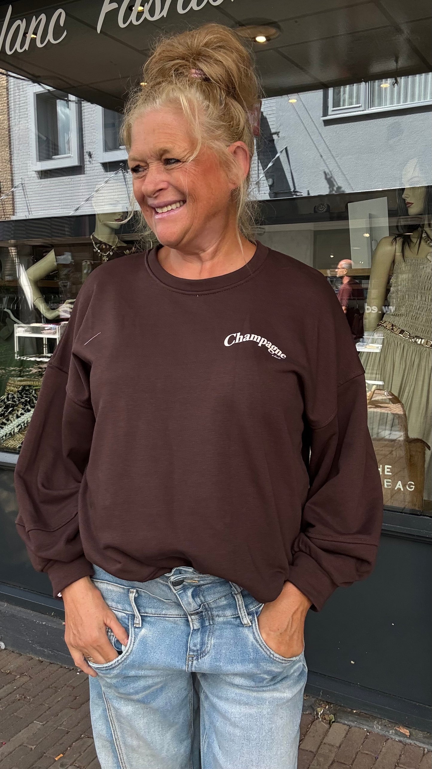 Mooij Sweater Champagne-Bruin