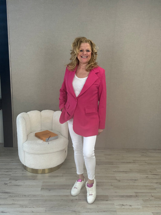 Oversized Blazer Floor Fuchsia