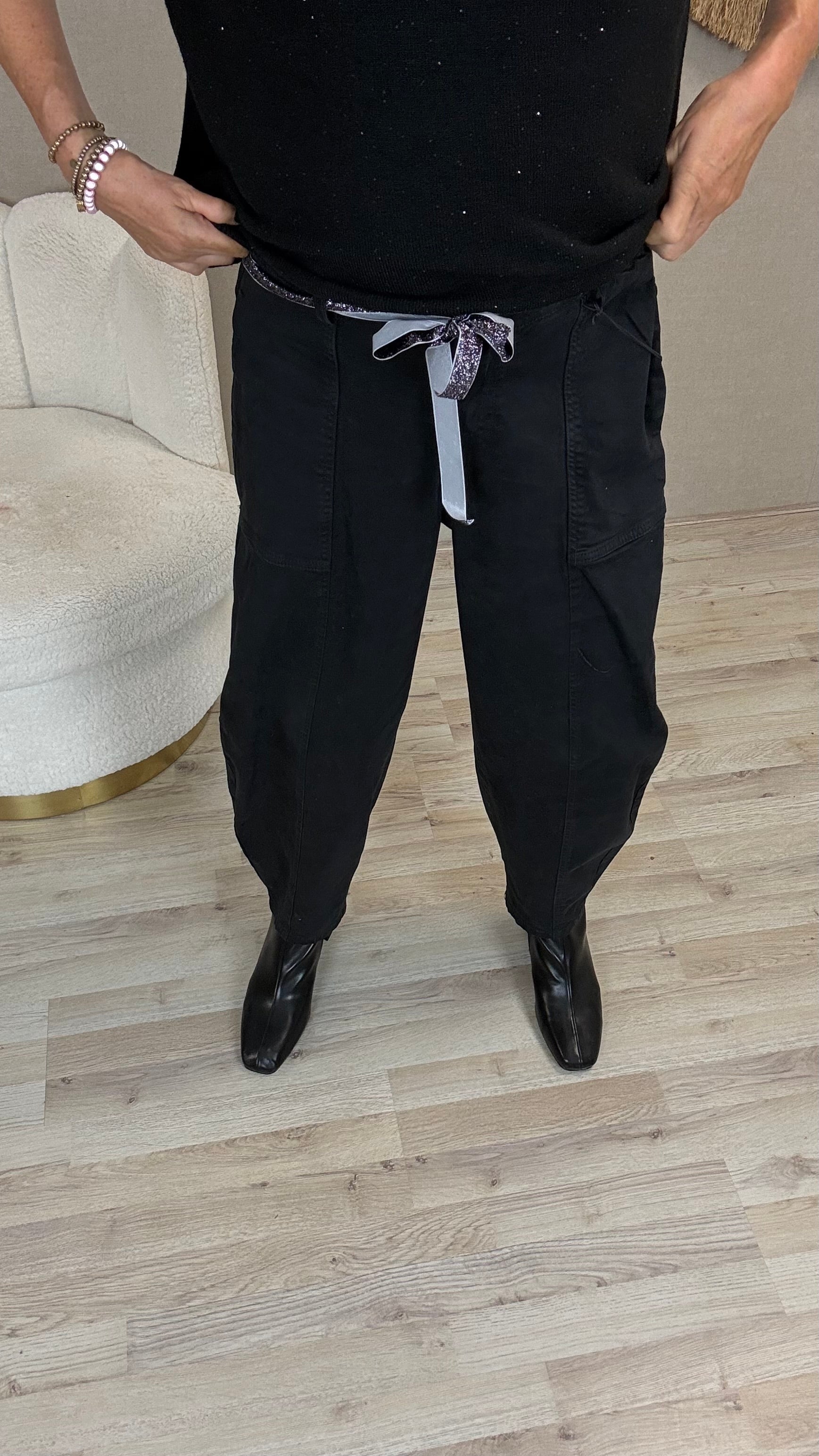 Barrel Broek  Rebel zwart
