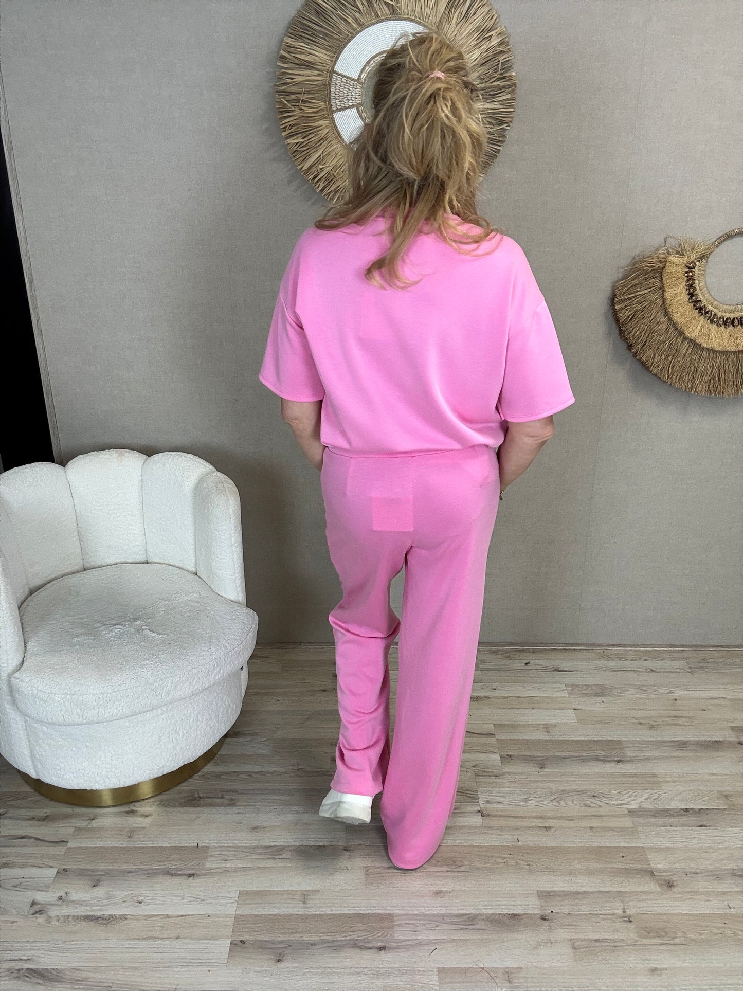 Wide Leg Mooij Roze - Nancfashion