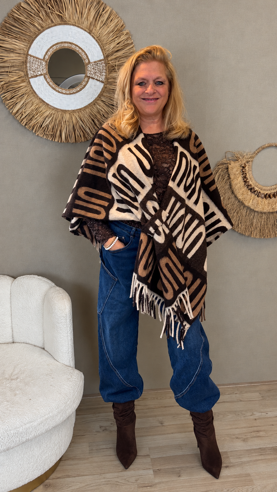 Omslagdoek Poncho Levie