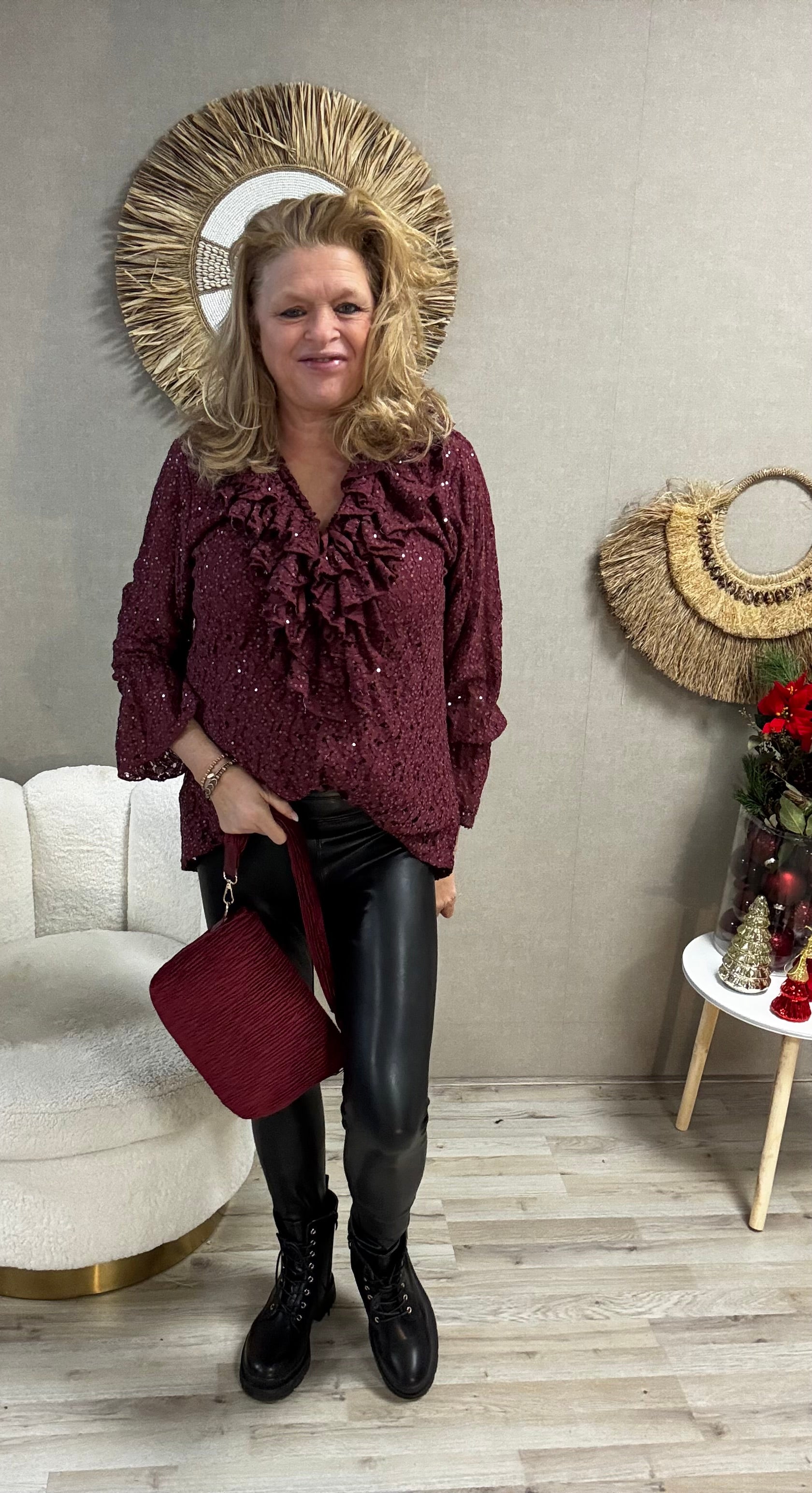 Blouse Yara Bordeaux