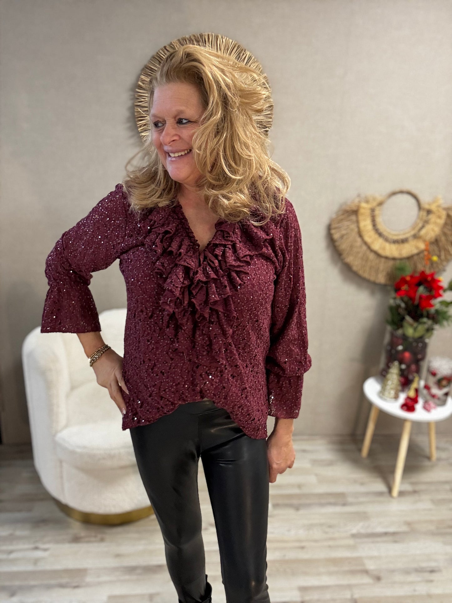 Blouse Yara Bordeaux