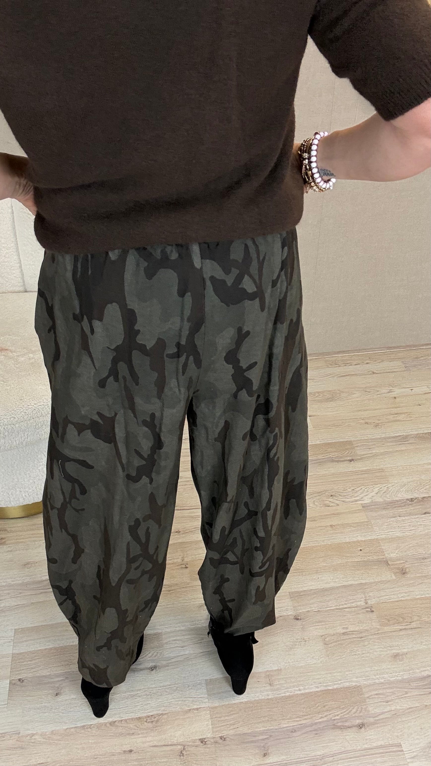 Camouflage ballonbroek Grijs