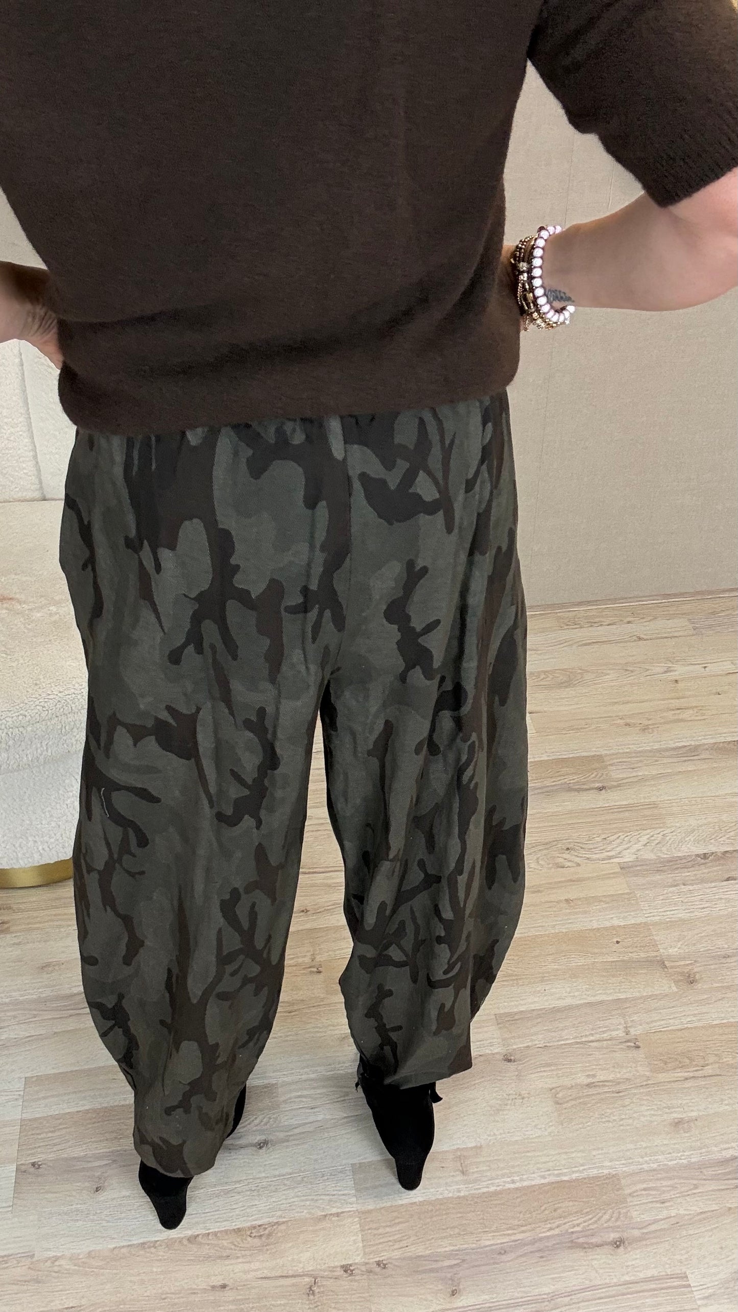 Camouflage ballonbroek Grijs