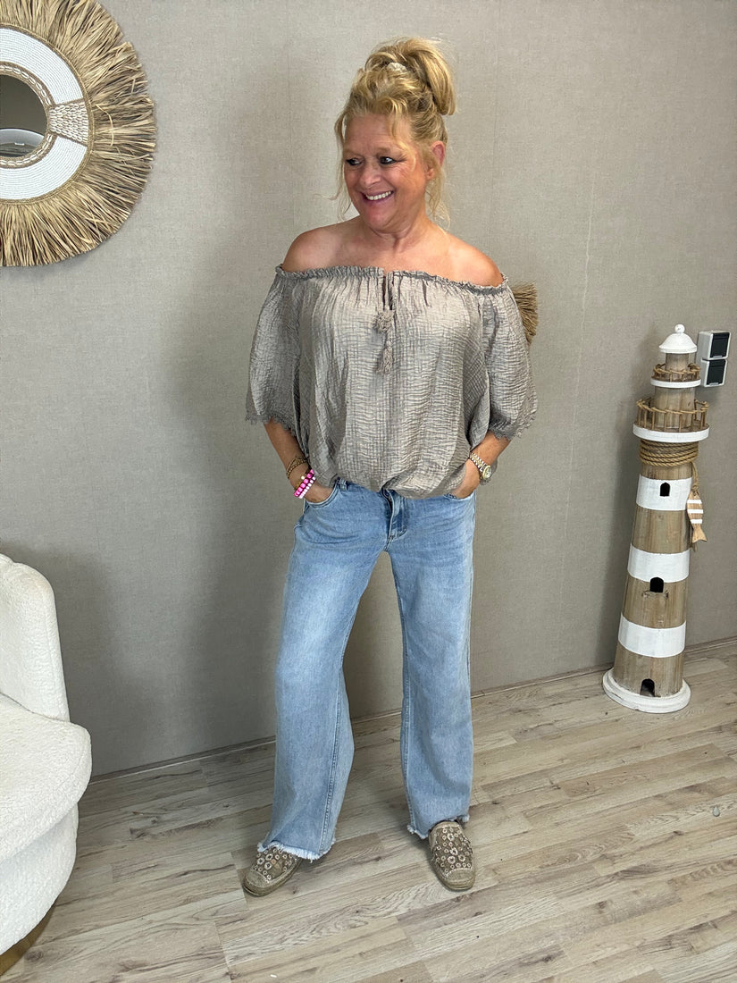 Top Jessey-Taupe/Grijs