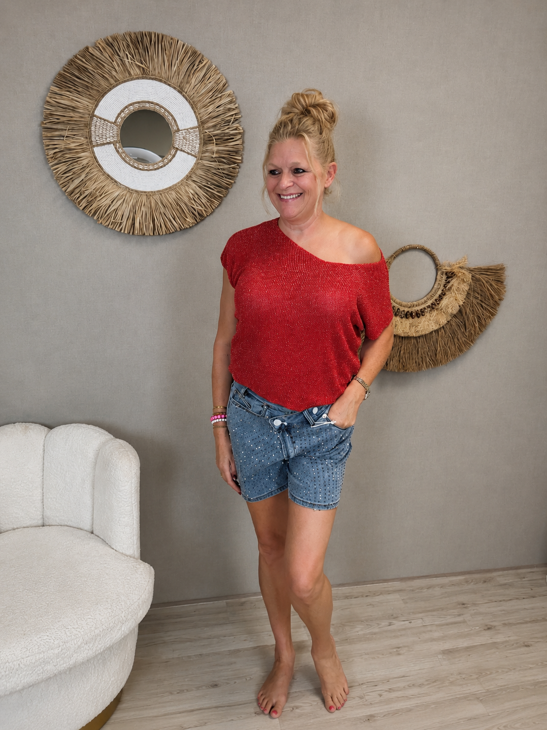 Lurex Top Peggy Rood