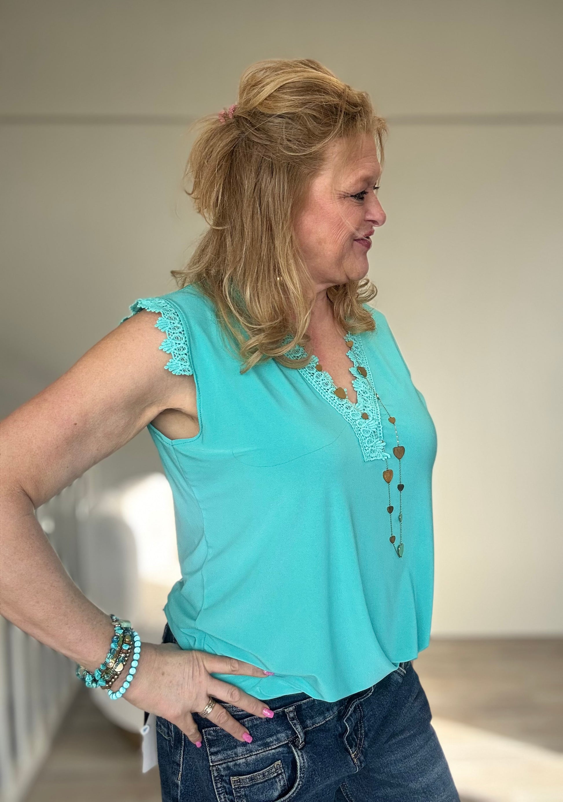Top Anouk Aqua - Nancfashion