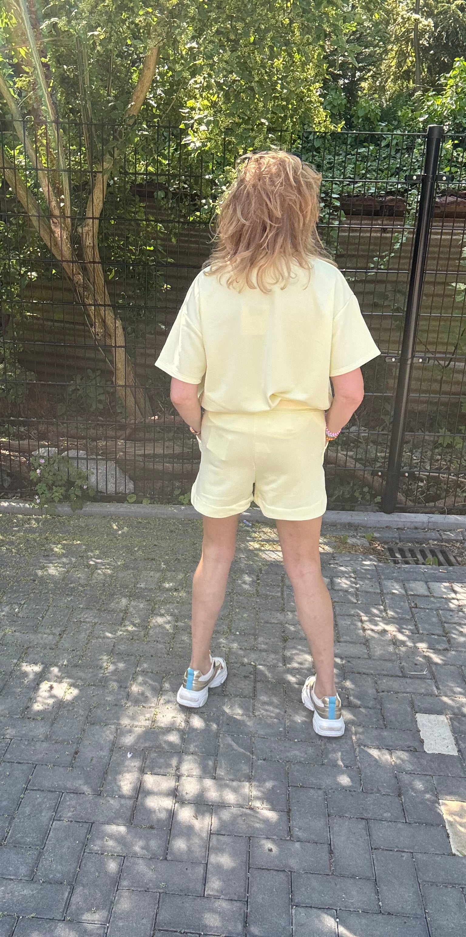 Tweedelig korte set Happy Yellow Mooij
