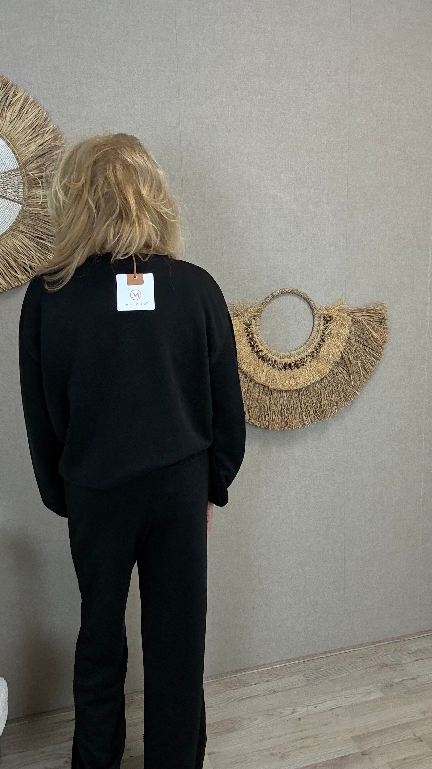 Superstretch Comfy Set Mooij- Zwart