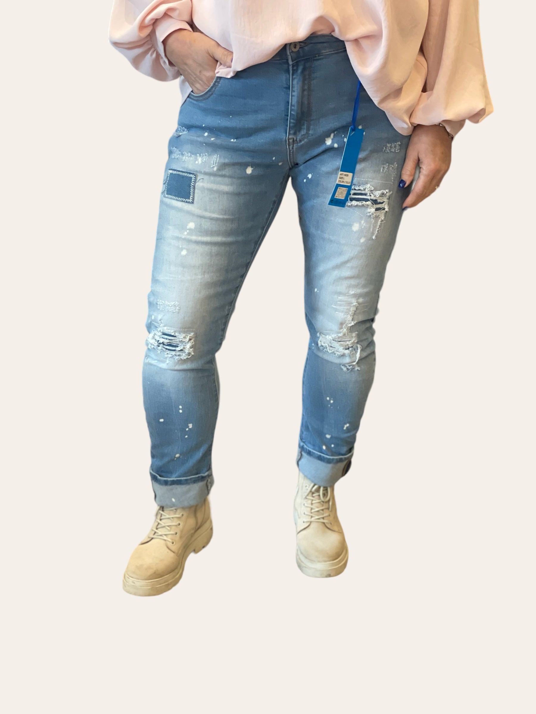 S Woman jeans omslag pijp