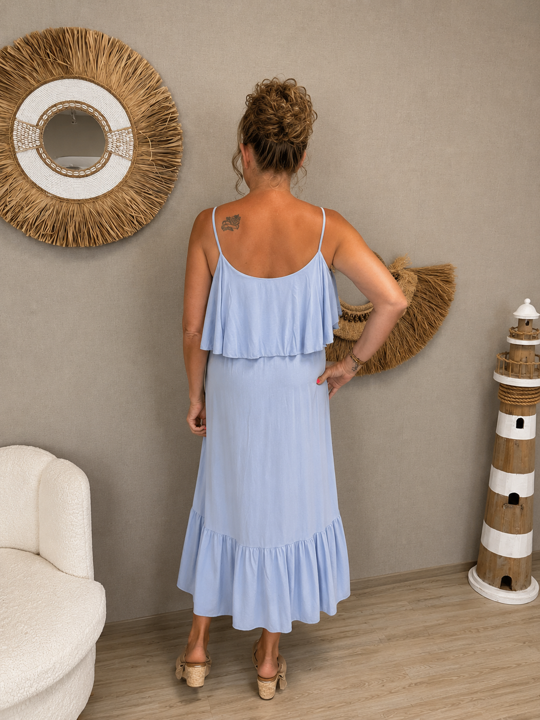 Maxi Jurk Bella Blauw