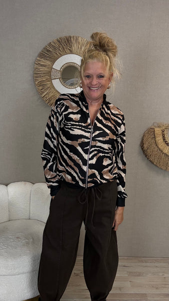 Azuri Bomberjasje met Zebraprint