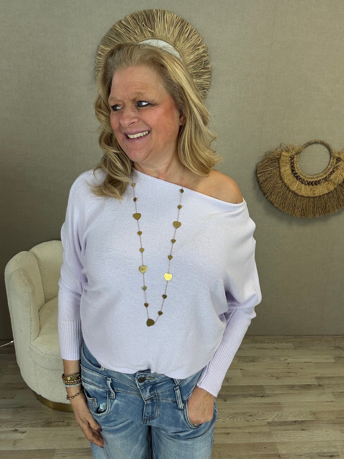 Vleermuis Trui Gemma Ricceri Lila