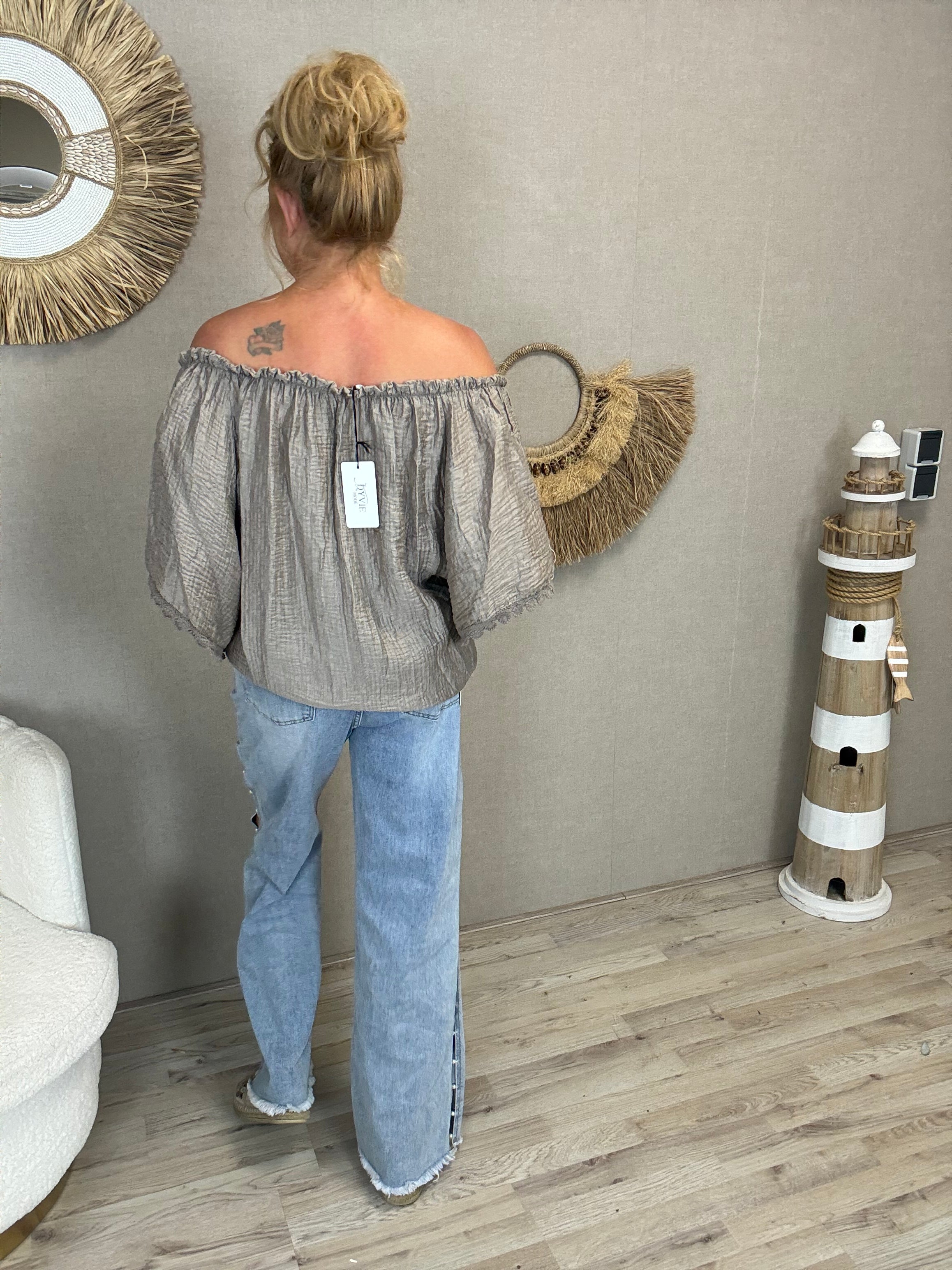 Top Jessey-Taupe/Grijs