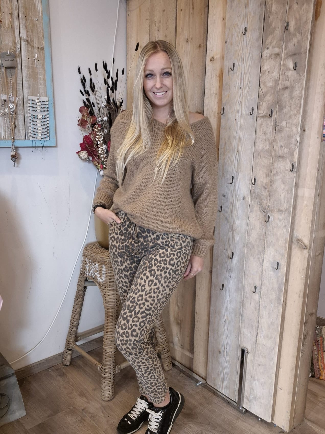 Jewelly Jeans Skinny Fit Leopard