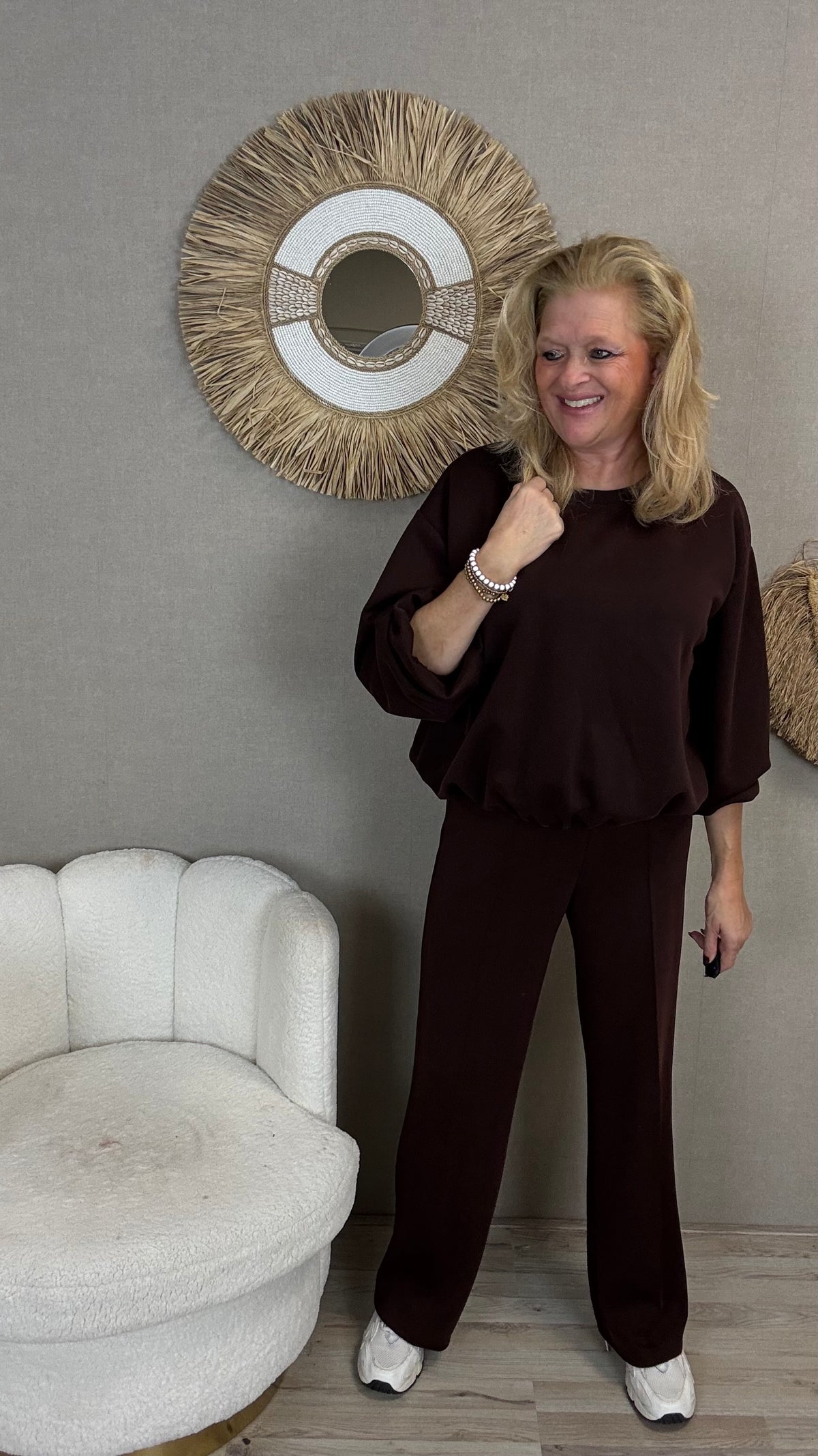 Superstretch Comfy Set Mooij-Bruin/Bordeaux