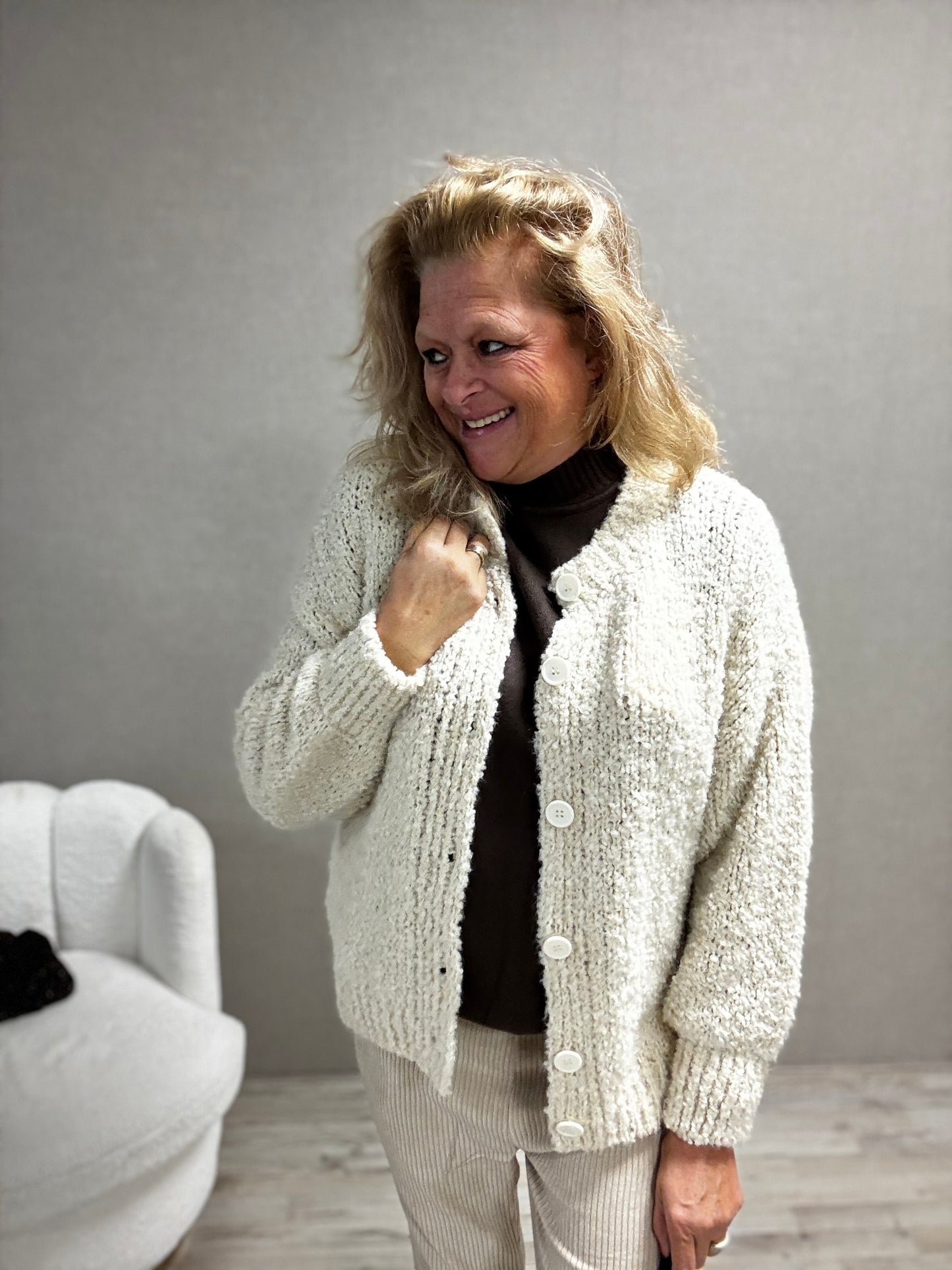 Grof gebreide vest Bonnie