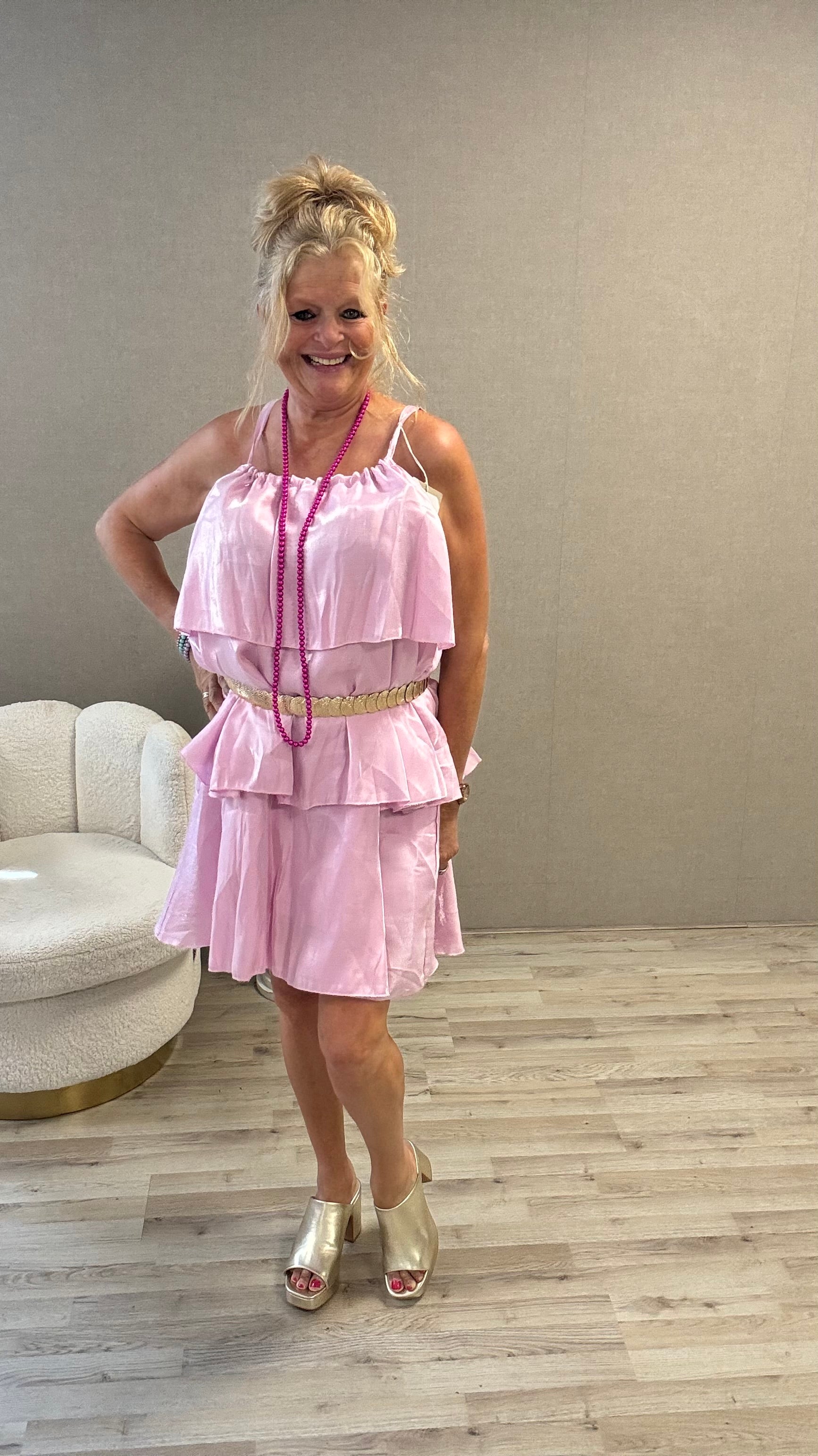 Jurkje/Tuniek Shinning Roze
