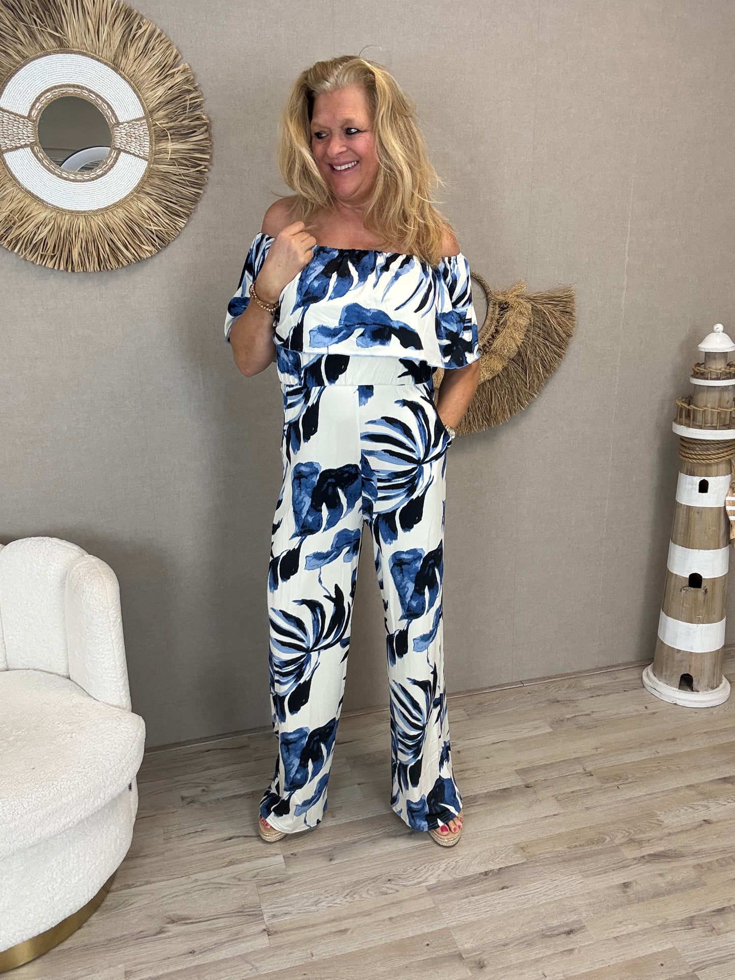 Jumpsuit By Swan Blauw - Nancfashion