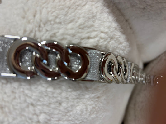 Stretch Riem Zilver (smal)