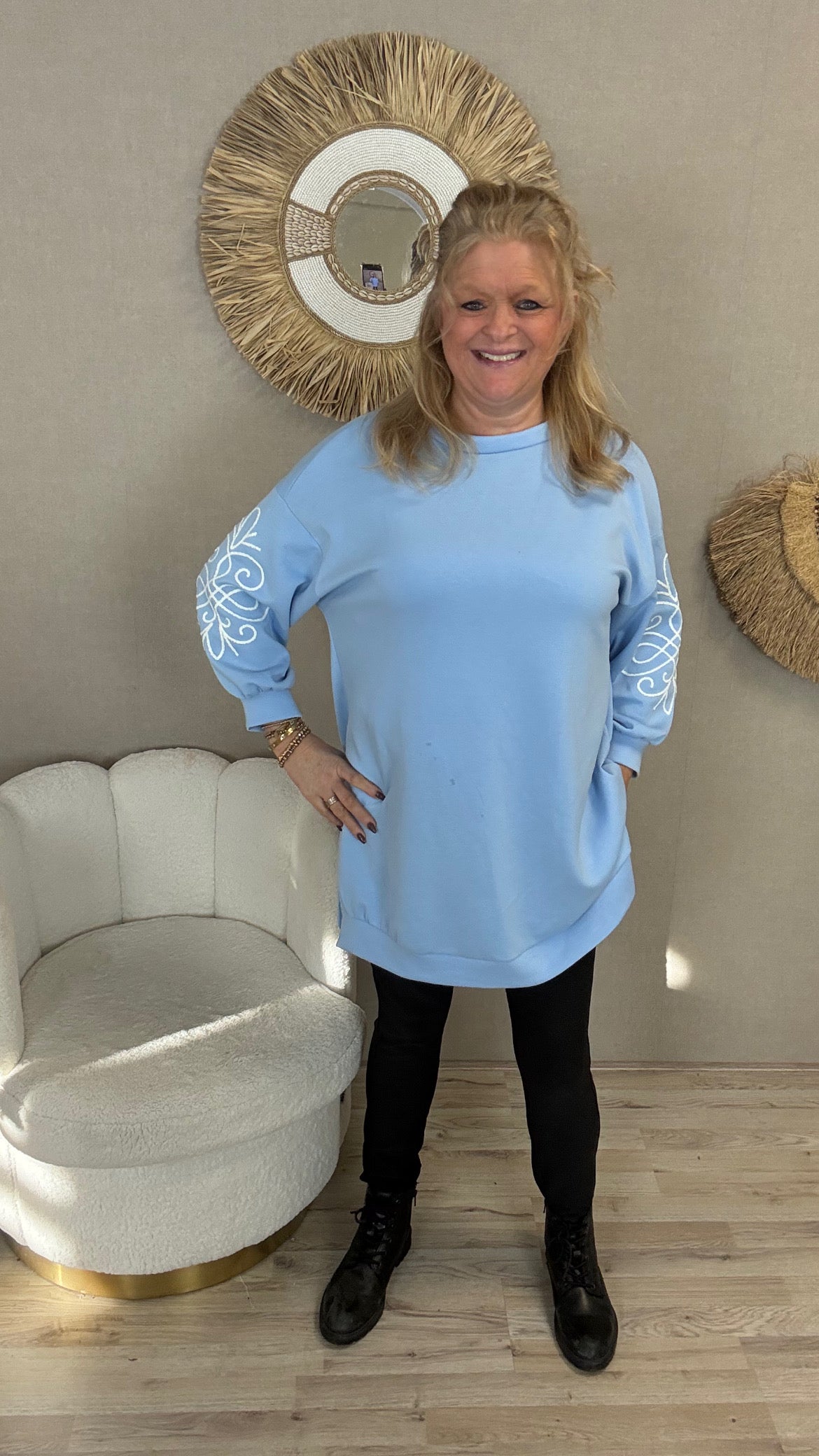 Sweater Maaike Blauw