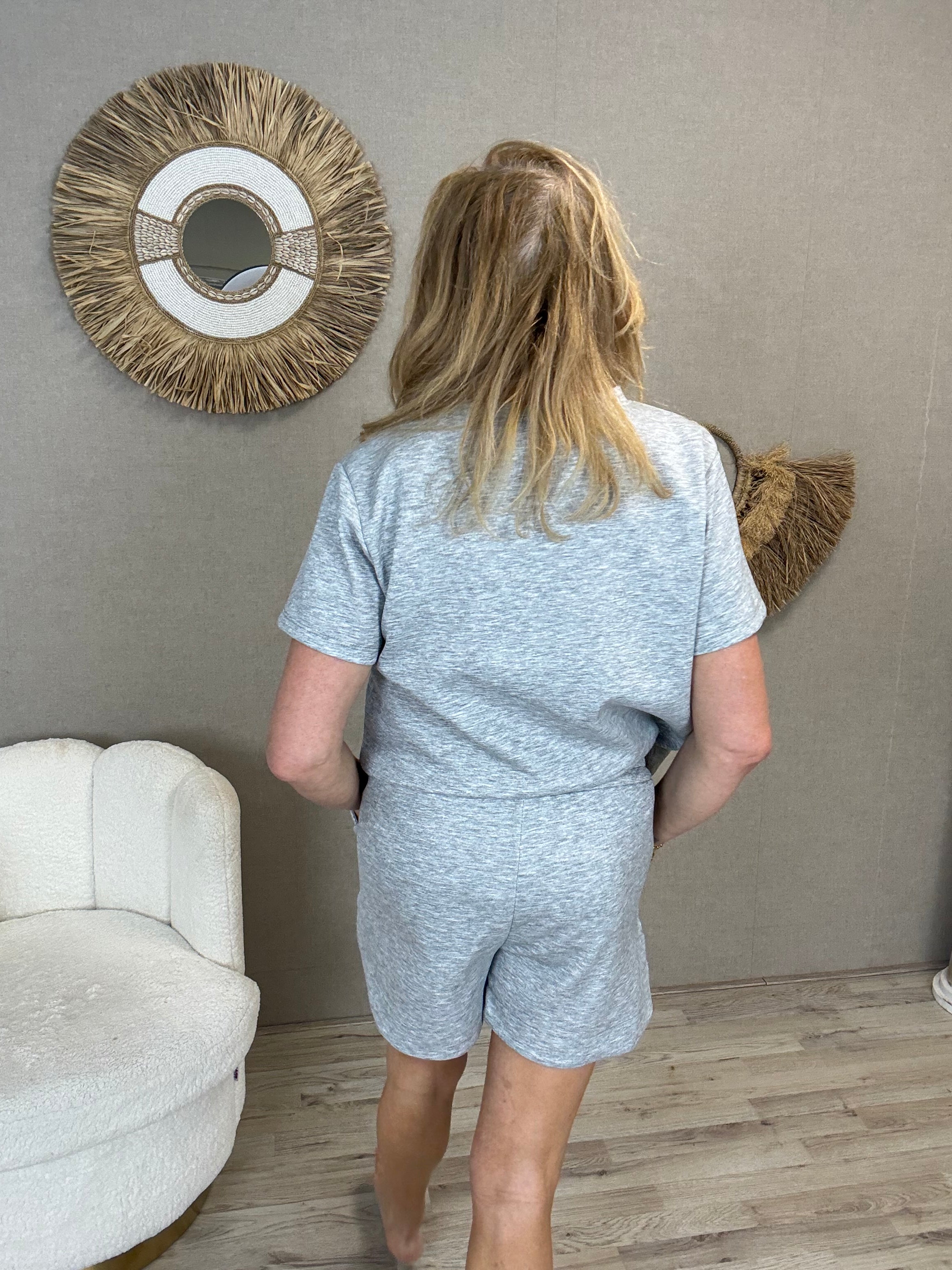 Tweedelige Set Ibiza Grijs - Nancfashion