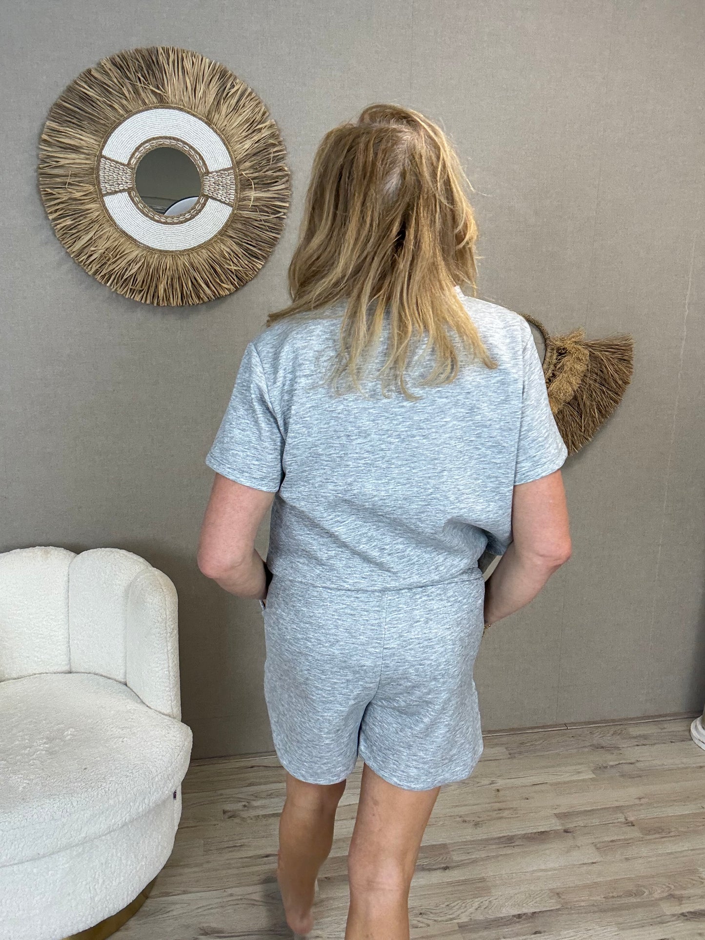 Tweedelige Set Ibiza Grijs - Nancfashion