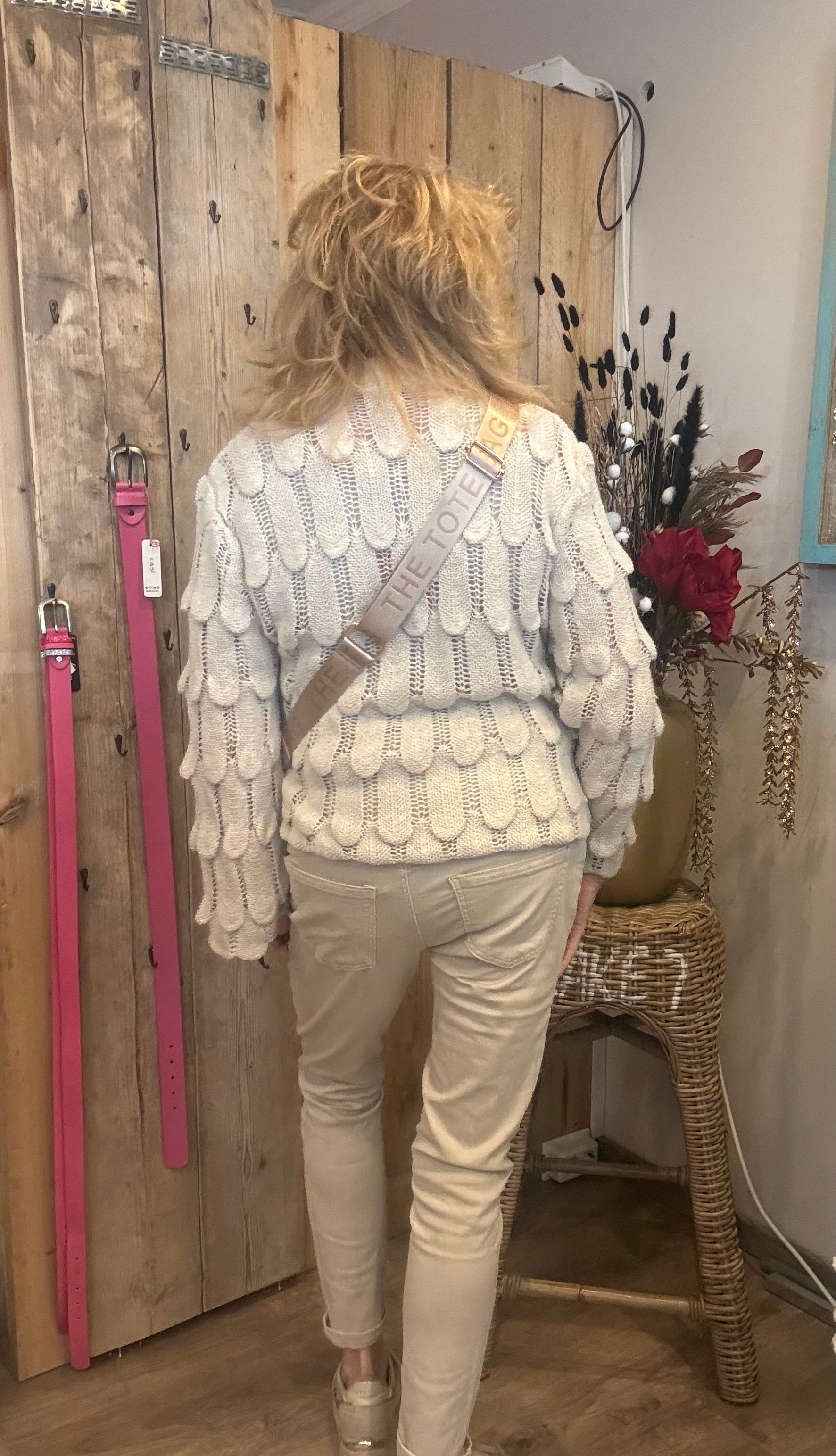 Norfy met aantrekkoordje Beige - Nancfashion