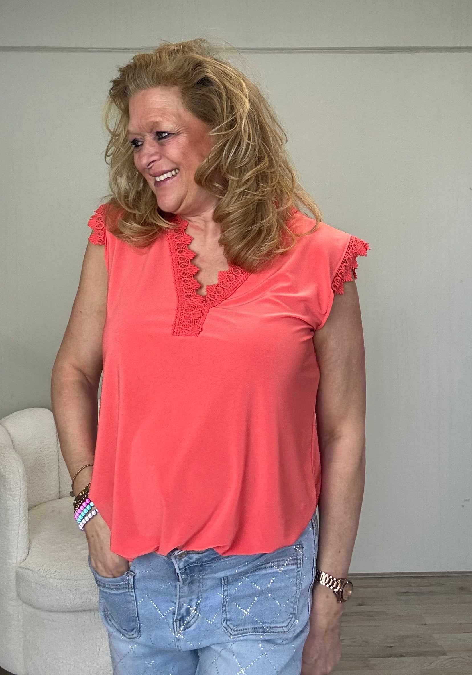 Top Anouk Coral - Nancfashion