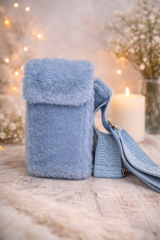 Portemonnee/Telefoon tasje Lichtblauw