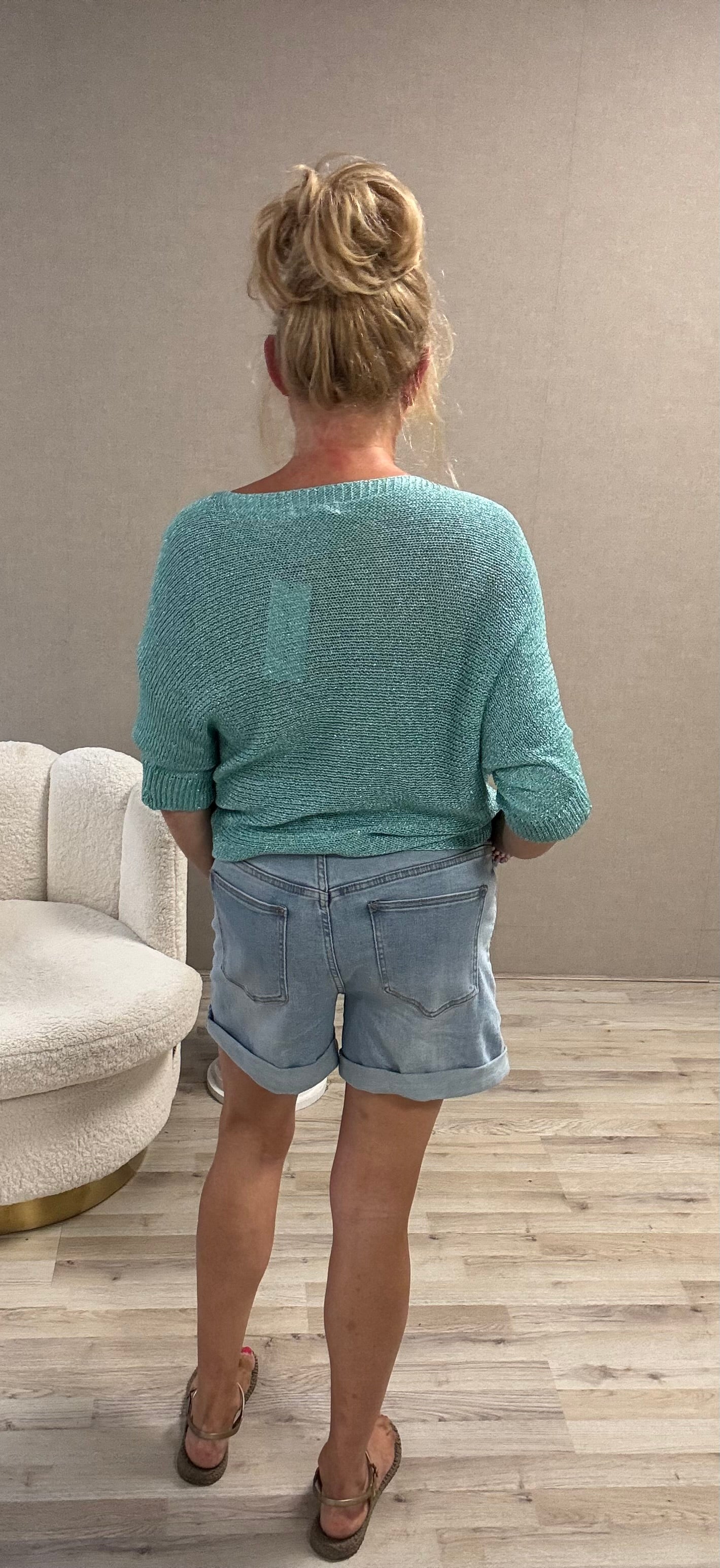 Lurex Truitje Gemma Ricciri turquoise