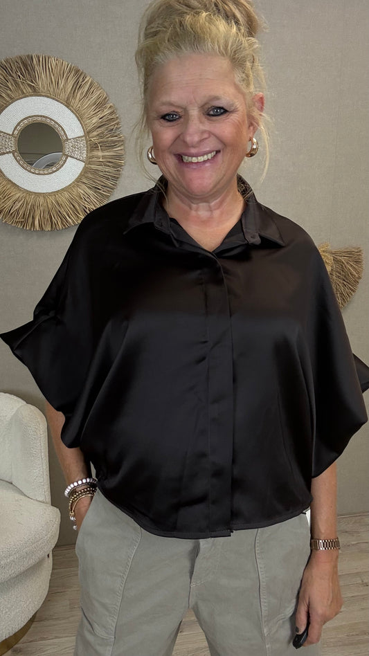 BRUINE OVERSIZED BLOUSE VAN GEMMA