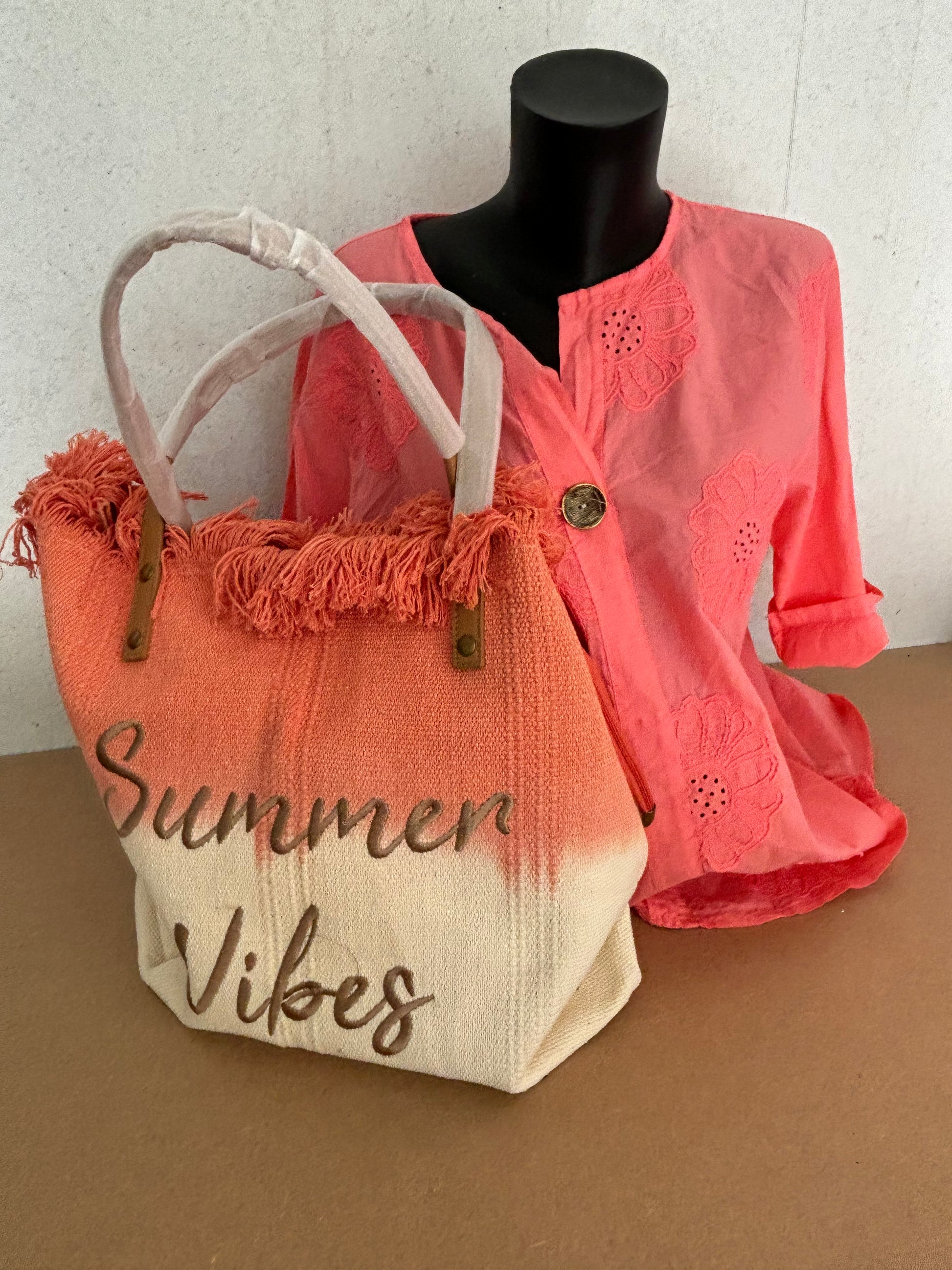 Strandtas/shopper Summer Vibes - Nancfashion