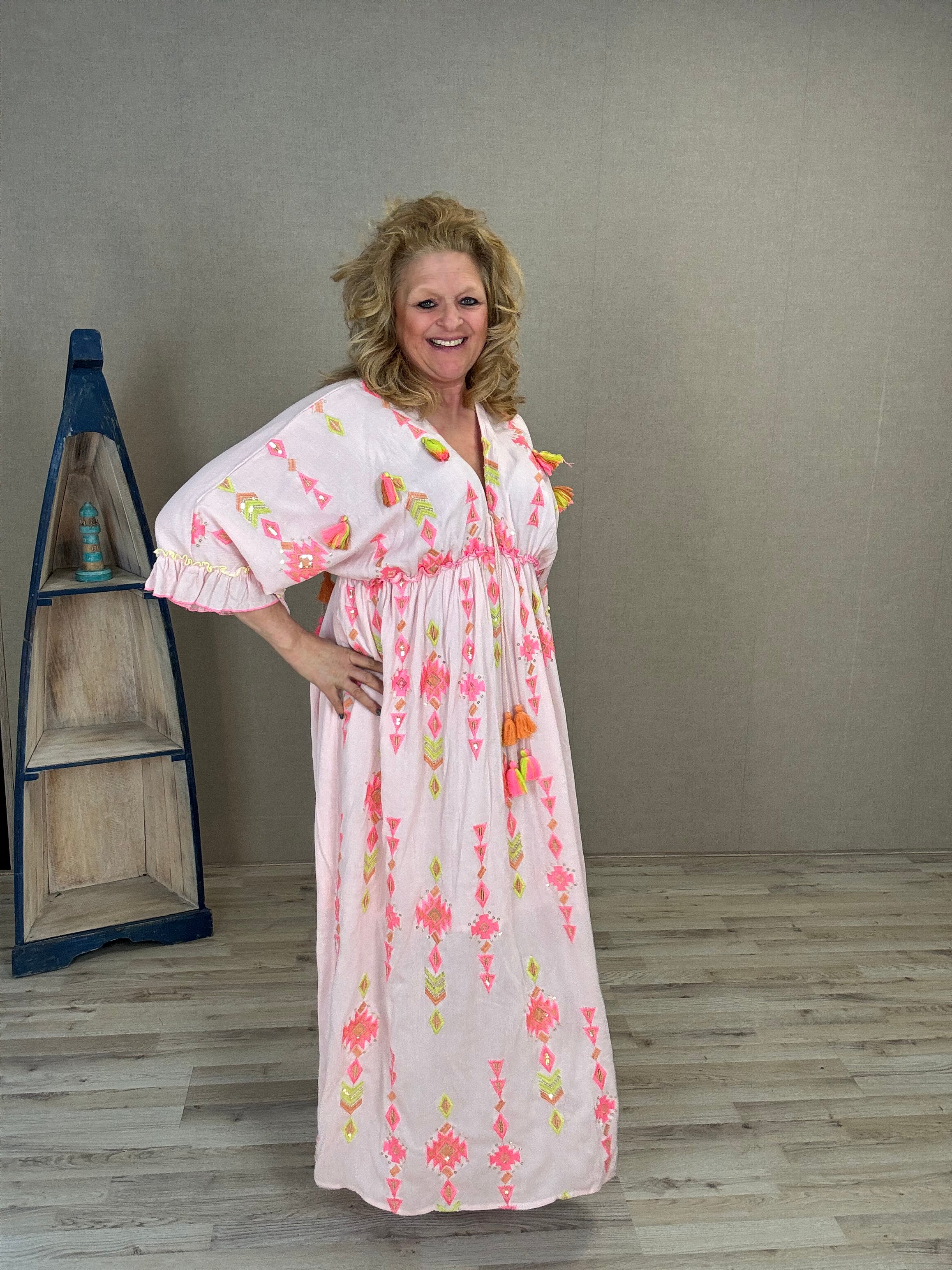 Maxi Dress Ibiza Roze