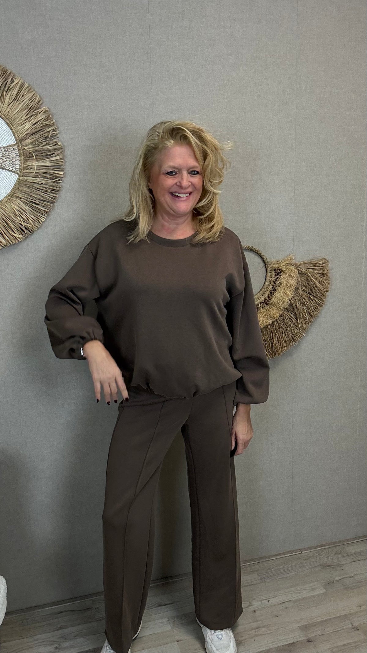 Superstretch Comfy Set Mooij -Taupe