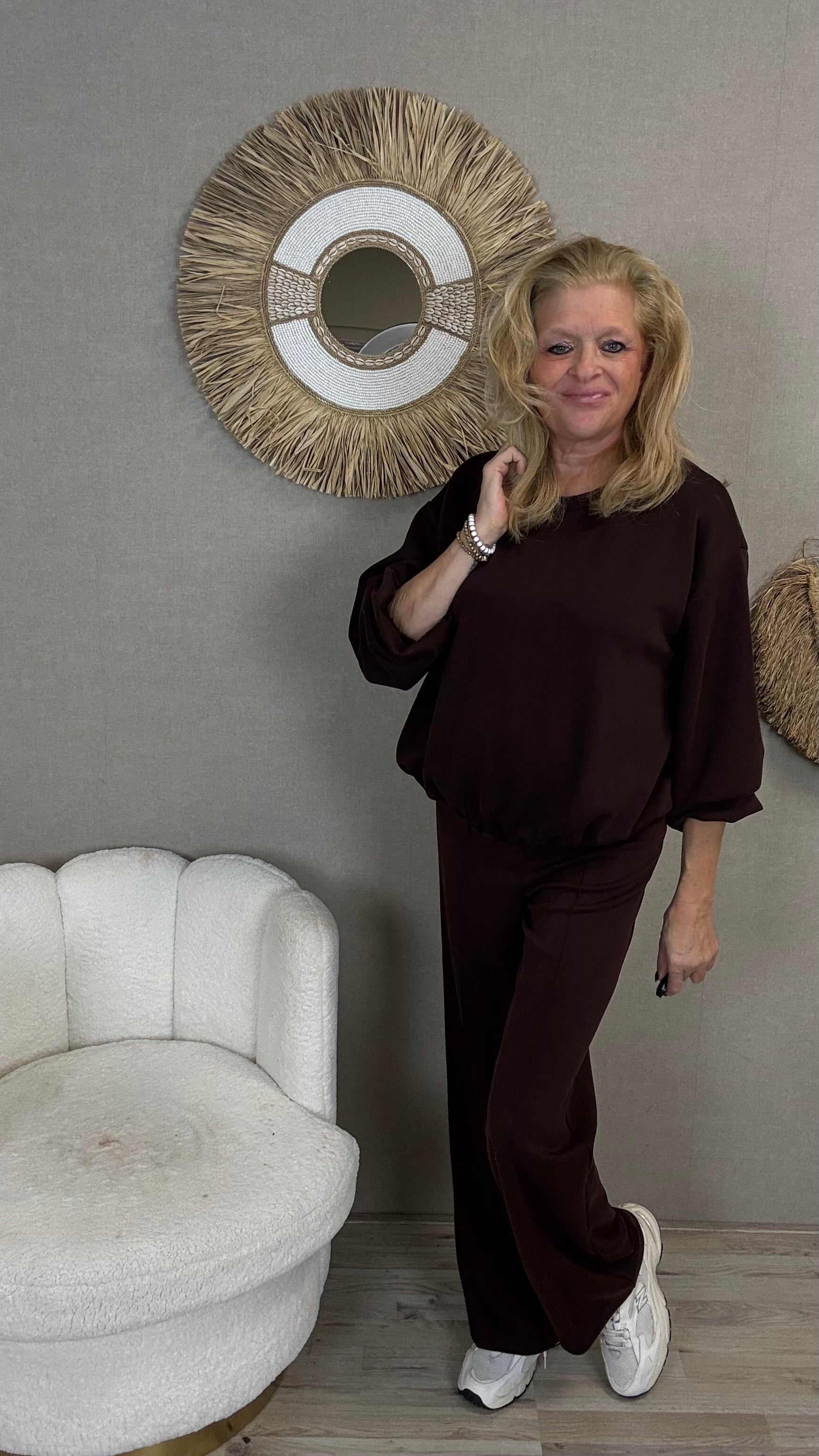 Superstretch Comfy Set Mooij-Bruin/Bordeaux